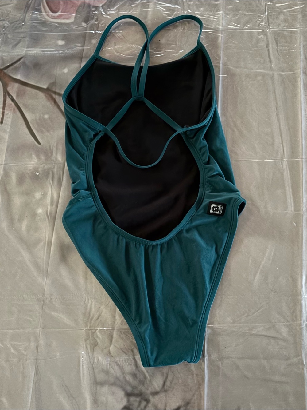 Jolyn Clothing Teal Green One-Piece Swimsuit - Picture 4 of 6